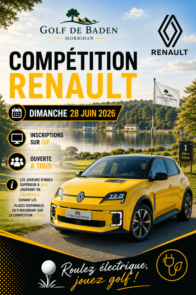 Dimanche 28 juin : Compétition RENAULT -Résultats et nouveaux index
